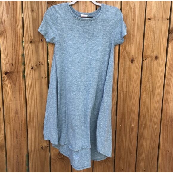 LuLaRoe Carly Dress Women's XS Heathered Teal High-Low Hem Easy Care Comfort - Picture 1 of 3